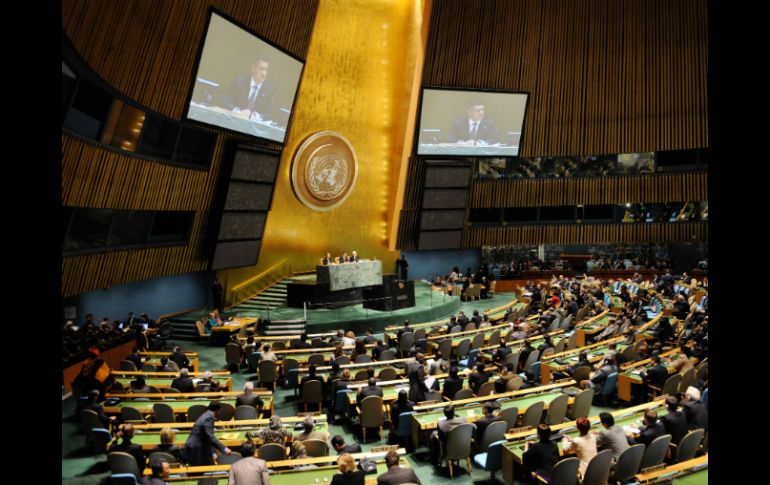 La Asamblea General de la ONU abrió hoy oficialmente su 67 periodo de sesiones. XINHUA  /