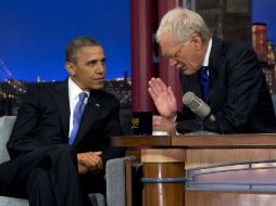 El presidente de Estados Unidos, Barack Obama, en entrevista con David Letterman. AP  /