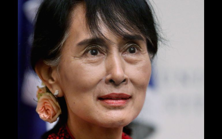 Suu Kyi pidió que el Gobierno estadounidense suavice las sanciones que aún mantiene contra su país. AFP  /