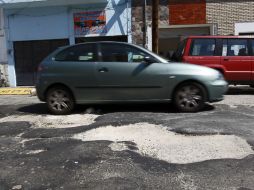 Los baches no sólo afectan a automovilistas a diario, sino que también dan un mal aspecto a nuestra ciudad.  /