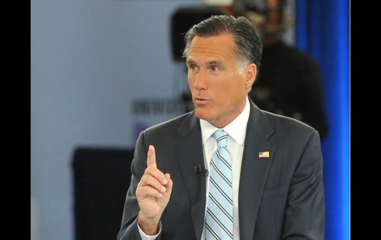 Romney durante una entrevista organizada en la Universidad de Miami. AFP  /