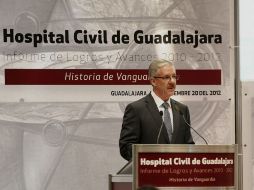 Informe de actividades de Jaime Agustín González director de Hospitales Civiles de Guadalajara.  /