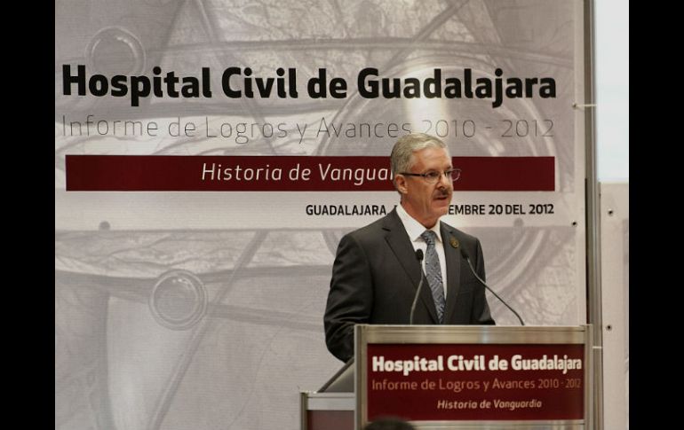 Informe de actividades de Jaime Agustín González director de Hospitales Civiles de Guadalajara.  /