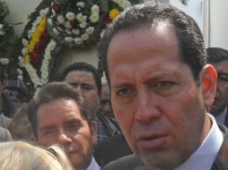 Eruviel Ávila Villegas, gobernador del Estado de México, afirma que el homicidio del diputado Jaime Serrano está resuelto. ARCHIVO  /