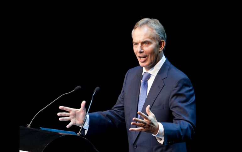 Blair participa en el seminario México Siglo XXI, en el Auditorio Nacional de la Ciudad de México. XINHUA  /