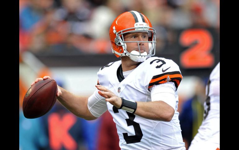 El mariscal de campo de los Cafés, Brandon Weeden. AP  /