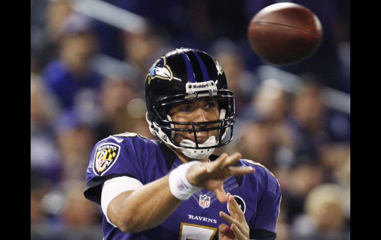 Joe Flacco, completó 28 de sus 39 pases para una ganancia de 382 yardas con tres lanzamientos de touchdown. REUTERS  /