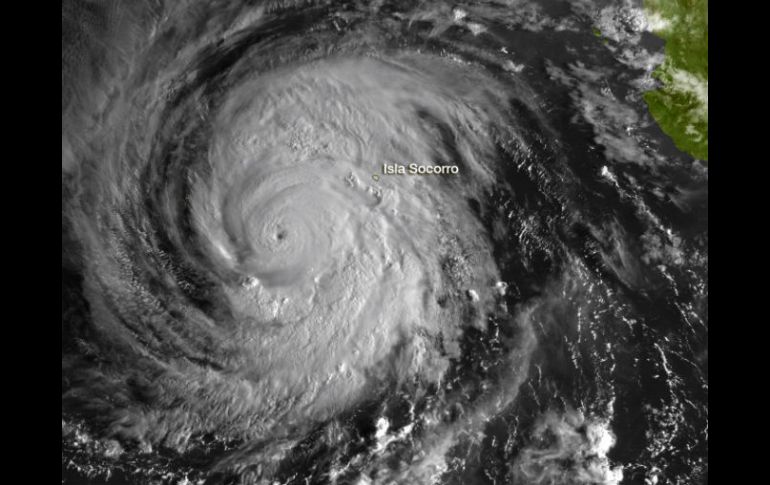 Imagen tomada por el GOES-14 del huracán Miriam. AFP  /