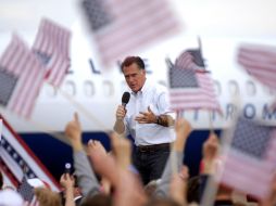 El candidato republicano a la presidencia de Estados Unidos, Mitt Romney, en la comunidad de Pueblo, Colorado. AP  /