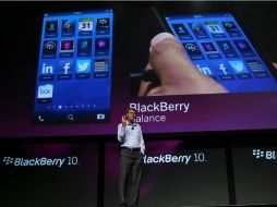 Thorsten Heins durante la presentación de la nueva BlackBerry 10. AP  /