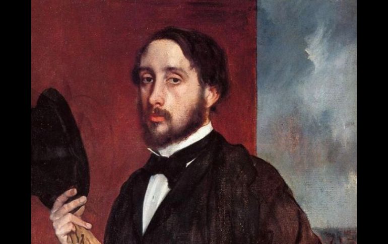 Imagen de un autorretrato de Edgar Degas. Esta y otras obras más podrán ser admiradas próximamente en Italia. ESPECIAL  /