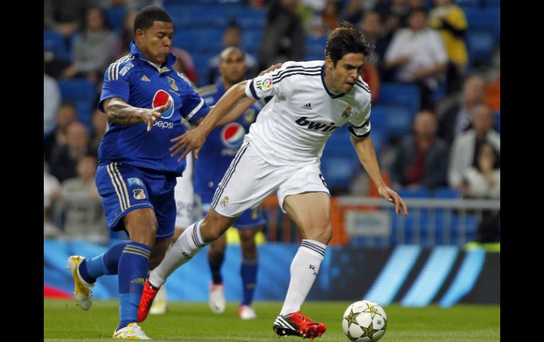 El brasileño Kaká en el juego del Real Madrid ante Millonarios de Colombia. AP  /