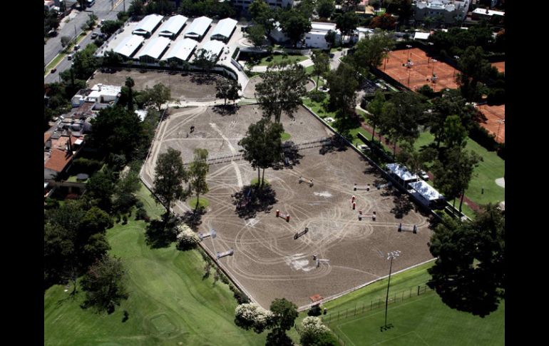 La pista del Guadalajara Country Club está lista para el evento del fin de semana. MEXSPORT  /