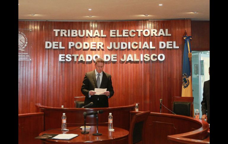 Durante la sesión de hoy el Tribunal validó la elección de gobernador de Jalisco, y el triunfo de Jorge Aristóteles Sandoval Díaz.  /