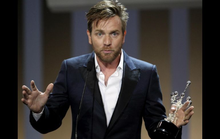 Ewan McGregor recibió hoy el Premio Donostia. EFE  /