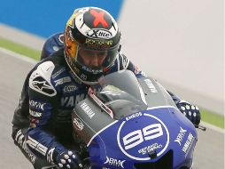 El piloto español Jorge Lorenzo durante el GP de Aragón. EFE  /