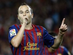 Andrés Iniesta estuvo alejado del campo de juego durante un mes por una lesión muscular. ARCHIVO  /