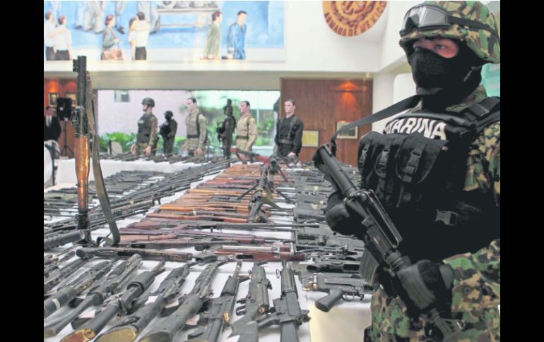 Producto de ''importación''. 70% de las armas ilegales en México provienen de Estados Unidos. EL UNIVERSAL  /