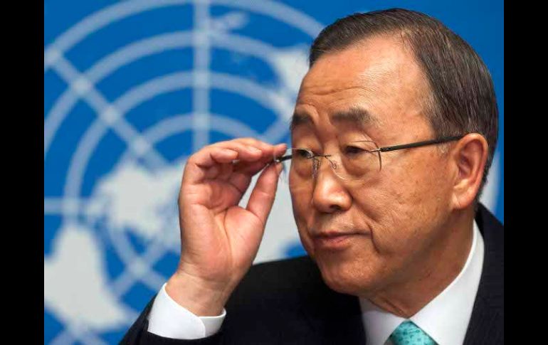 Ban Ki-Moon pidió a todas las partes y grupos políticos, dentro y fuera de Siria a iniciar un diálogo constructivo. ARCHIVO  /