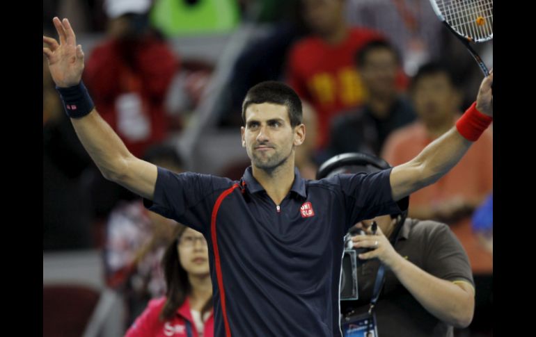 Djokovic venció en menos de una hora a Carlos Berlocq por 6-1, 6-3. EFE  /