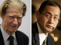 John Gurdon y Shinya Yamanaka, reconocidos por sus descubrimientos en el campo de las células madre. AFP  /