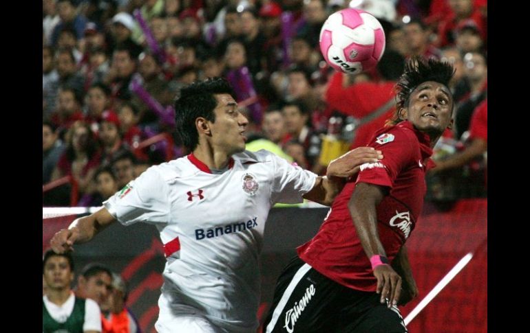 Riascos hizo el gol del Tijuana sobre el Toluca. ARCHIVO  /