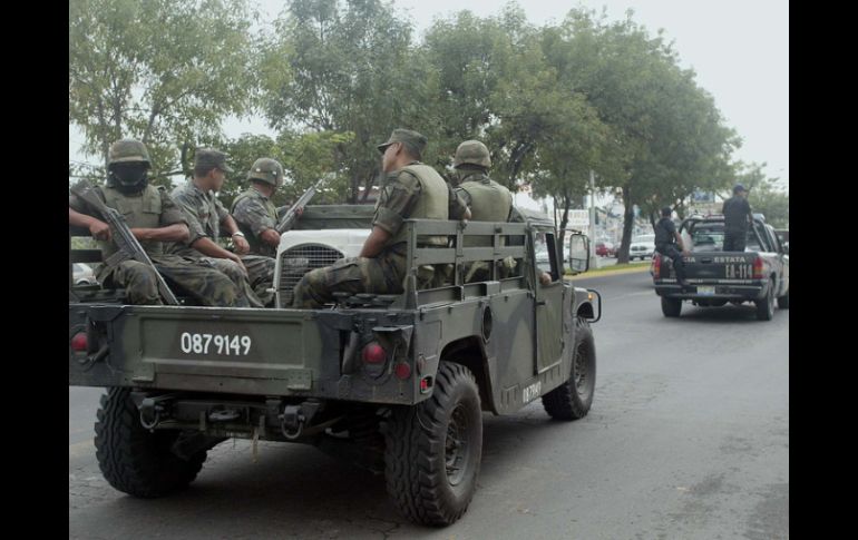 Se ha reforzado la presencia de la Policía estatal y de militares sobre todo en la Región Norte del Estado. ARCHIVO  /