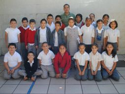 Grupo de 4º A de la Escuela federal ''Vicente Lombardo Toledo''.  /