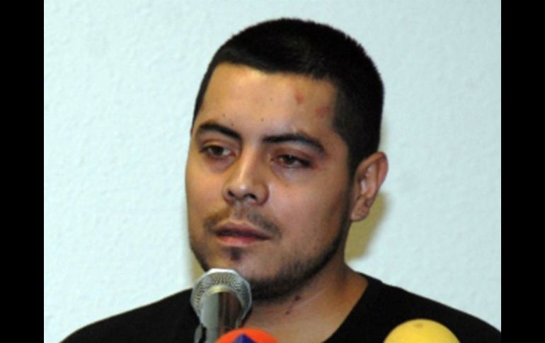 José Enrique Jiménez Zavala fue presentado por autoridades de Chihuahua como el presunto asesino de Escobedo. ARCHIVO  /