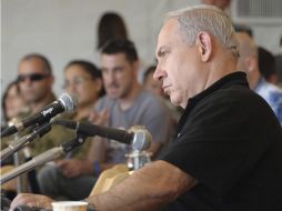 Netanyahu durante una rueda de prensa en Eilat, Israel. EFE  /