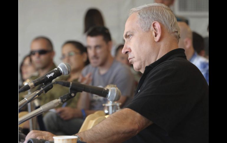 Netanyahu durante una rueda de prensa en Eilat, Israel. EFE  /