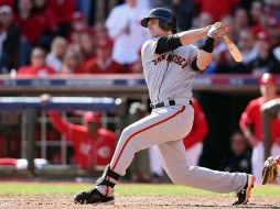 Buster Posey produjo cuatro carreras con un batazo de cuatro esquinas. AFP  /