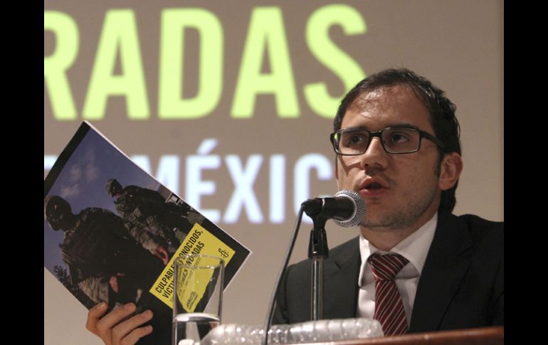 El director de Amnistía Internacional México, Alberto Herrera, presentó el informe sobre tortura el jueves. EFE  /