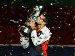 Djokovic tuvo que concentrarse al máximo durante el partido para derrotar a Murray por primera vez en Shanghai. AFP  /