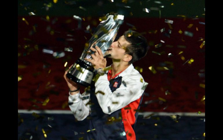 Djokovic tuvo que concentrarse al máximo durante el partido para derrotar a Murray por primera vez en Shanghai. AFP  /