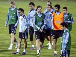 La selección español entrena en la Ciudad del Fútbol de las Rozas para el encuentro del 16 de oct. EFE  /