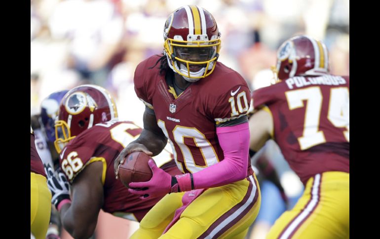 Griffin III regreso para llevar a la victoria a los Pieles Rojas. AP  /