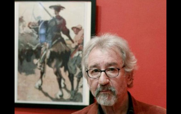 El actor José Sacristán quién ha interpretado a Don Quijote realizó una lectura dramática de algunos fragmentos. EFE  /