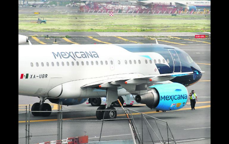 Toma pista.- La acción de la jueza Alarcón “le da un sustento firme a la posibilidad” del regreso de Mexicana de Aviación. NTX  /