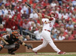 Matt Carpenter salió de la banca para llevar a San Luis a la victoria. AP  /