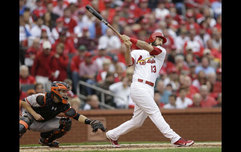 Matt Carpenter salió de la banca para llevar a San Luis a la victoria. AP  /