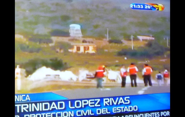 Las labores en la zona continúan para controlar la fuga. Imagen tomada de TV  /