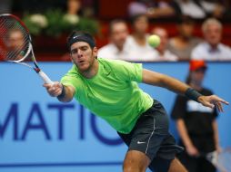 Juan Martín del Potro (ARG) venció a Gilles Muller (LUX), por 7-6 (4) y 7-6 (5). AFP  /