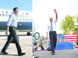 Preparan último round. Tanto Romney como Obama afinarán detalles este día con miras el debate de mañana en Boca Ratón, Florida. AFP  /