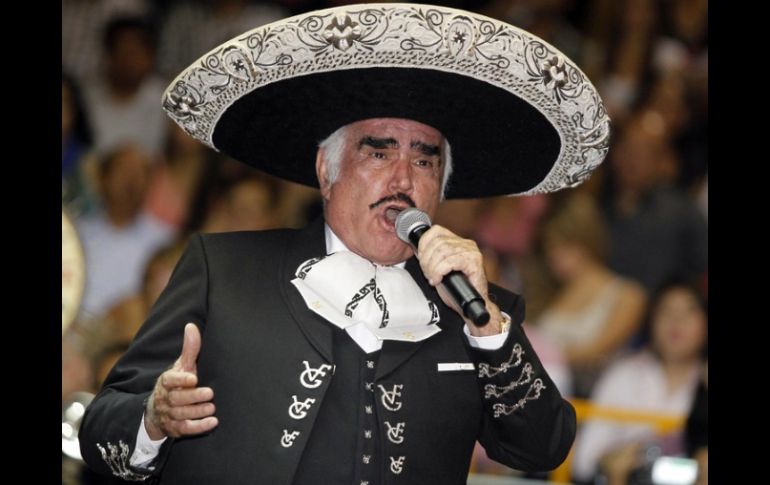 El cantante Vicente Fernández, principal exponente de la música ranchera. ARCHIVO  /