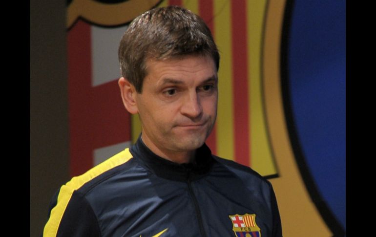 El entrenador catalán, Tito Vilanova, augura que el partido ante el Celtic será muy difícil. AFP  /