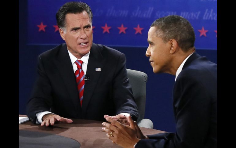 Con un 47 por ciento, Barack Obama aventaja por un punto porcentual a Mitt Romney. AFP  /