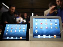 La nueva tableta mini tiene a su favor que su procesador (A5 dual core) es el mismo que el iPad 2 y su conectividad 3G LTE. AFP  /