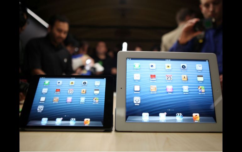 La nueva tableta mini tiene a su favor que su procesador (A5 dual core) es el mismo que el iPad 2 y su conectividad 3G LTE. AFP  /