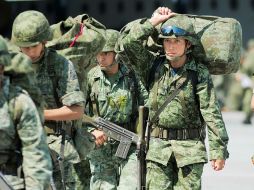 Alrededor de 60 militares resguardan la población. ARCHIVO  /